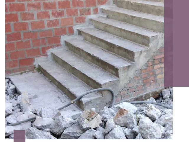 Демонтаж бетонных лестниц в Угличе: быстро и безопасно