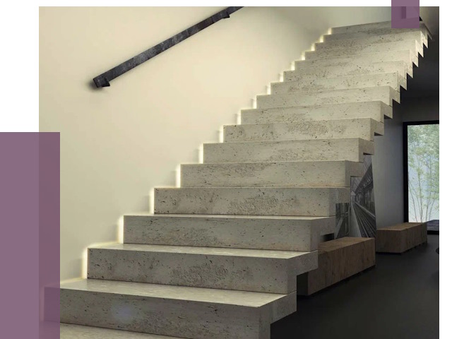 Облицовка бетонных лестниц в Угличе от 4689 руб/м2