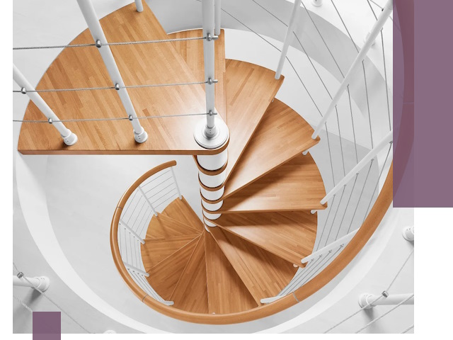 Изготовление винтовых лестниц под ключ в Угличе