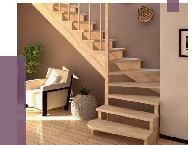 Изготовление Г-образных лестниц в Угличе от 19277 руб. 