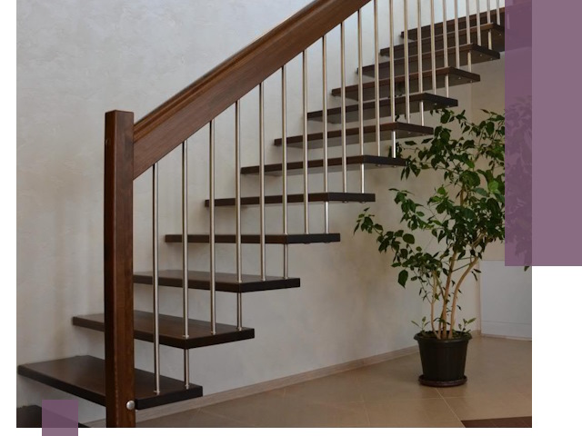 Лестницы на больцах под ключ в Угличе – изготовление и монтаж