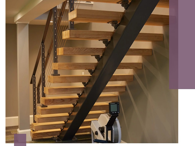 Лестницы на монокосоурах под ключ в Угличе - изготовление и монтаж