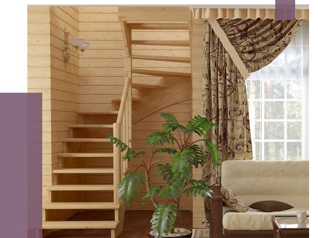 Лестницы для дачи в Угличе от 77369 руб.  | ПРОЛЁТ-Глч