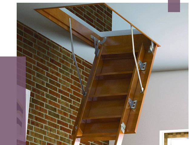 Установка чердачной лестницы в Угличе от 7971 руб. | ПРОЛЁТ-Глч