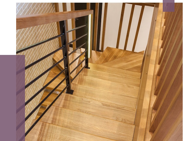 Лестницы из ясеня в Угличе под ключ от 10212 руб. 