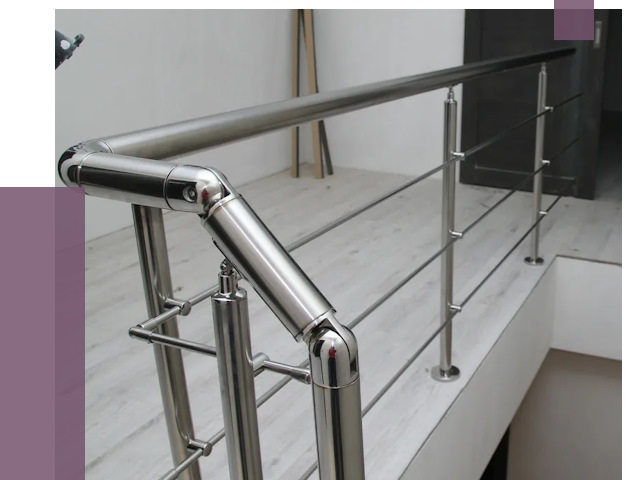 Перила из нержавеющей стали в Угличе от 9170 руб. под ключ | ПРОЛЁТ-Глч