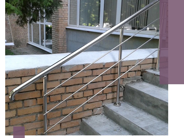 Перила из нержавеющей стали высокого качества в Угличе