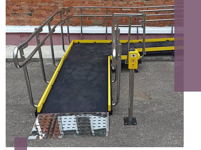 Изготовление наклонных пандусов для инвалидов в Угличе