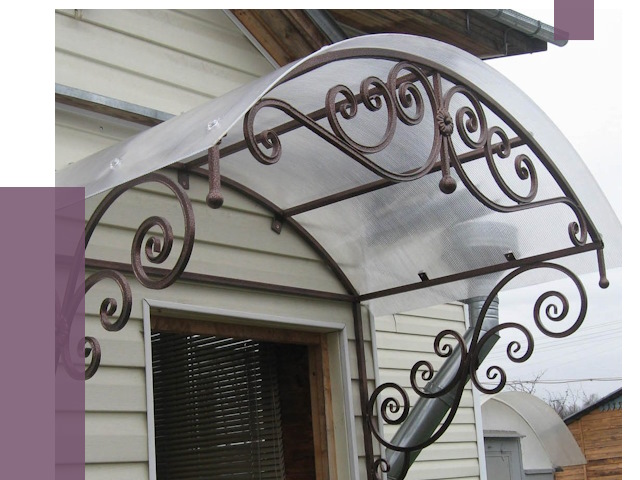 Изготовление козырьков в Угличе от 7502 руб. — заказать | ПРОЛЁТ-Глч