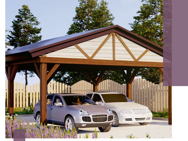 Навесы для автомобиля в Угличе — изготовление и монтаж