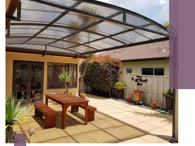 Навесы во двор под ключ в Угличе — изготовление и монтаж