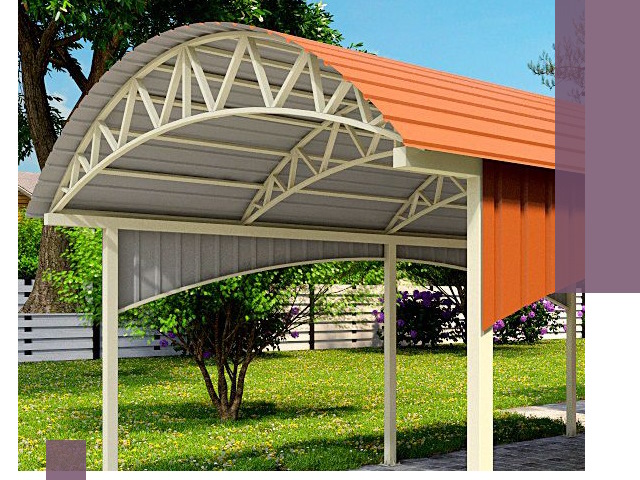 Навесы из профнастила под ключ в Угличе — установка и монтаж