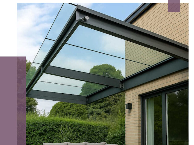 Стеклянные навесы и козырьки в Угличе от 12504 руб.