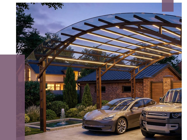 Металлические навесы в Угличе от 12921 руб. под ключ — ПРОЛЁТ-Глч