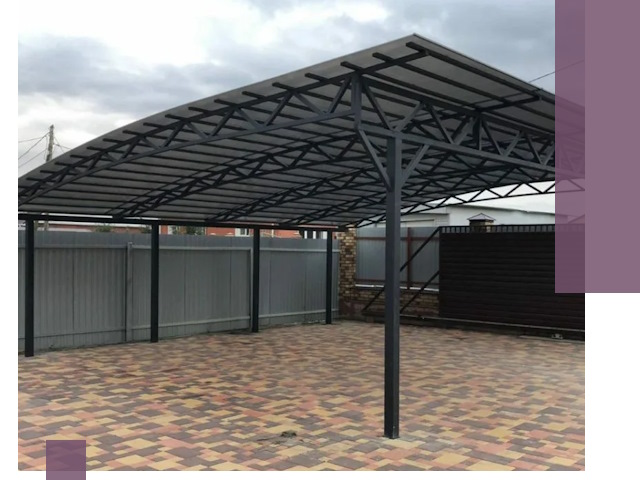 Металлические навесы под ключ в Угличе — изготовление и монтаж