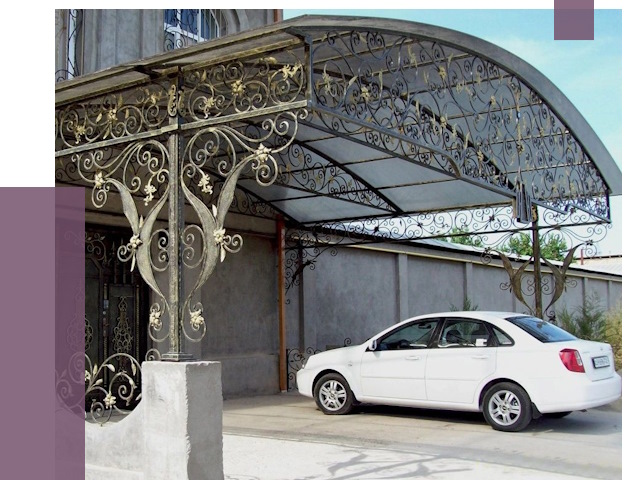 Кованые навесы в Угличе от 14849 руб. | ПРОЛЁТ-Глч