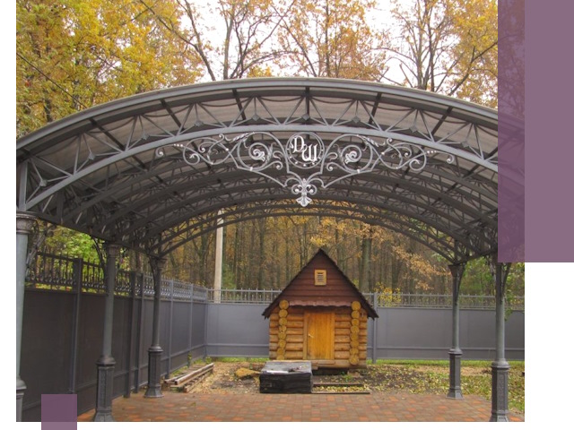 Кованые навесы премиум-класса под заказ в Угличе