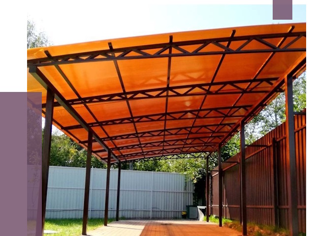 Односкатные навесы под ключ в Угличе от 13390 руб. 