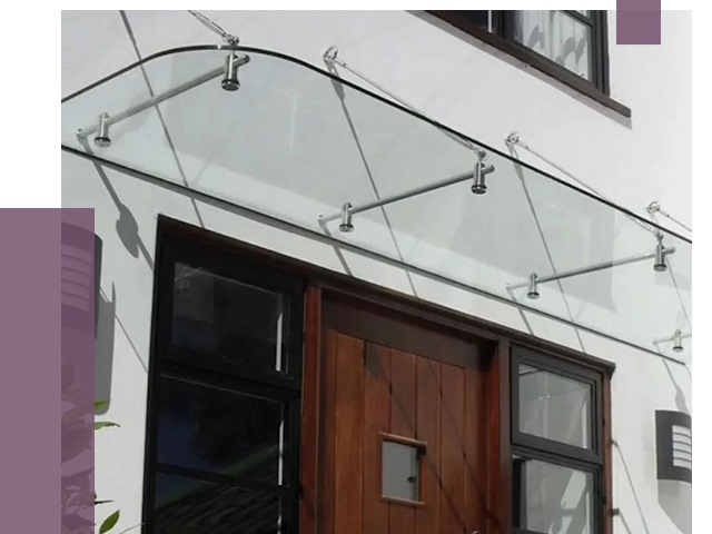 Стеклянные козырьки в Угличе от 19277 руб. | ПРОЛЁТ-Глч