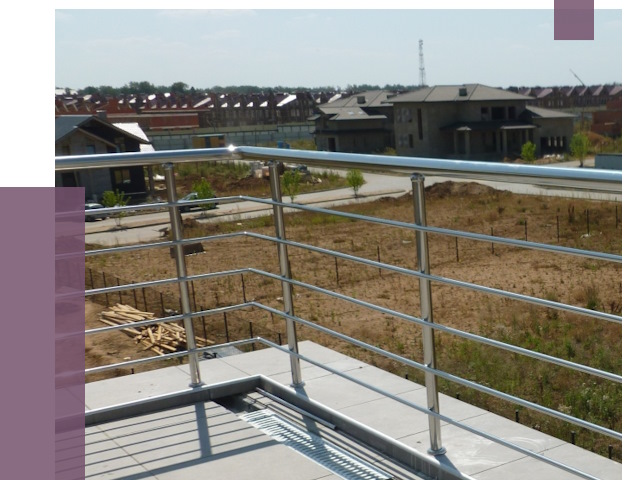 Парапеты из нержавеющей стали в Угличе от 8128 руб. за м² | ПРОЛЁТ-Глч