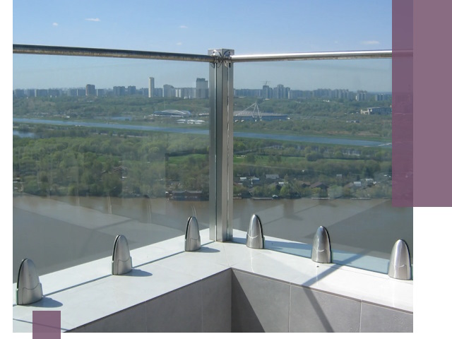 Стеклянные парапеты премиум класса в Угличе для домов и бизнесов