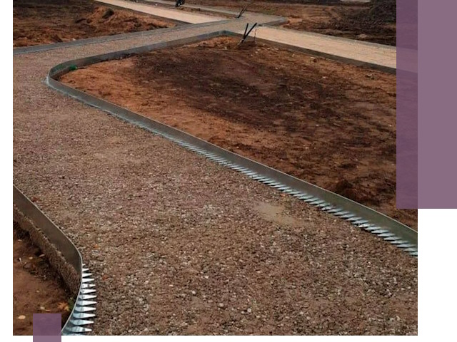 Металлические бордюры под ключ в Угличе — изготовление и монтаж