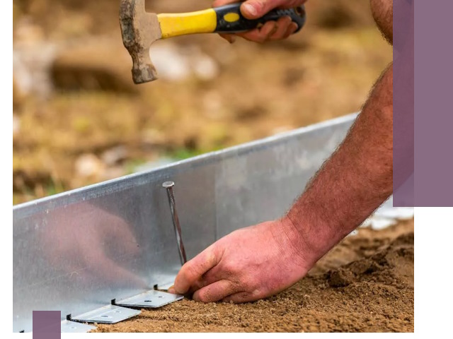 Монтаж металлических бордюров в Угличе быстро и качественно