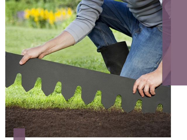 Металлические бордюры для газона в Угличе — изготовление и монтаж