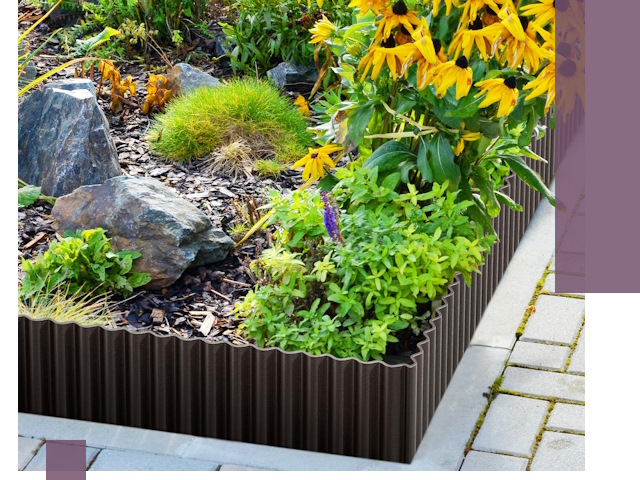 Металлические бордюры для клумб в Угличе — производство и монтаж