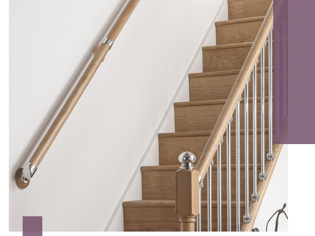 Пристенные поручни из стали и нержавейки под монтаж в Угличе